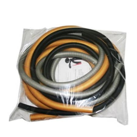 Fabrication Enterprises Fabrication Enterprises 10-5384 Cando Exercise Tubing Pep Pack - Difficult Black; Silver & Gold Tubing 1272781
